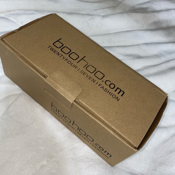 BooHoo Nude Square Toe Block Heel Mules - Picture 5 of 5